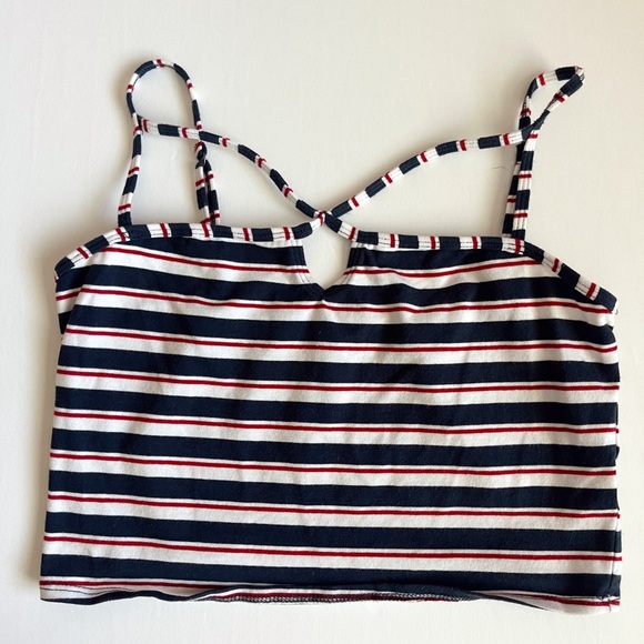 Hollister Tops - Red White & Blue Striped Tank